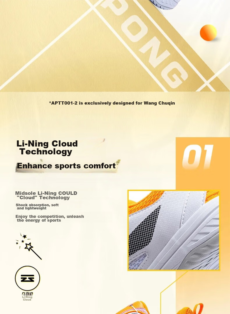 Li-Ning Table Tennis Shoes for Men And Women, MAGE ESS National Team Edition, Non-Slip, Shock-Absorbing, Wear-Resistant Training Sports Shoes, Size 39 2
