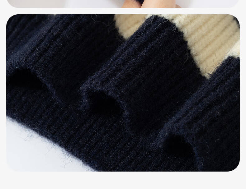 Baleno Kids Sweater 2025 Winter New Boys Half-Placket Striped Pullover Fleece-Lined Knitwear for Older Children 10
