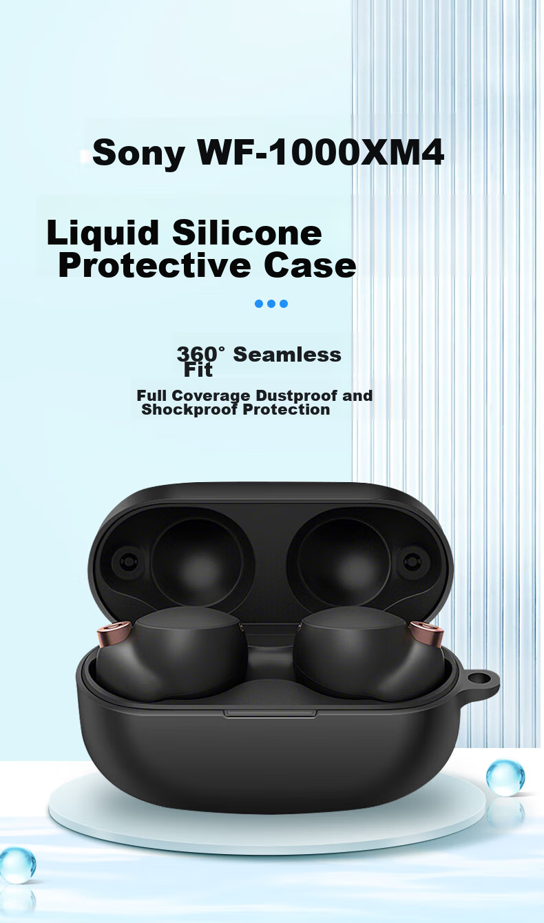 Masentek Earphone Protective Case for Sony WF-C710N Bluetooth Earbuds TPU Soft Silicone Storage Cover Shockproof Transparent 1