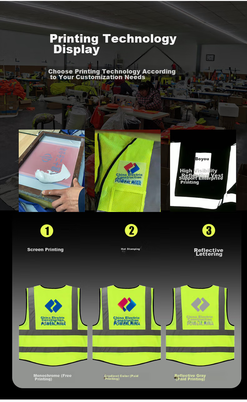 MAINUOQI Reflective Vest, High-Visibility Multi-Pocket Construction Engineering Reflective Clothing, Sanitation Worker Vest, Safety Traffic Warning Uniform [Jingpei Logistics] Multi-Pocket Fluorescent Yellow 6