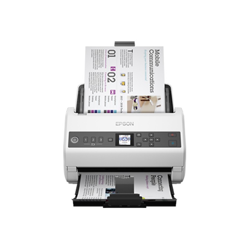 Epson DS-730N A4 Sheet-Fed Scanner, Automatic Continuous Duplex Color Scanning, High-Speed Office Use, Wired Network, Scans to OFD Format (On-Site Installation)