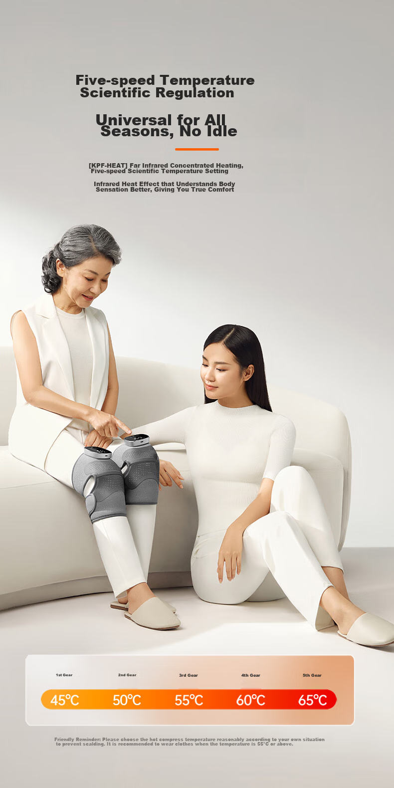Kepufei Knee Heating Therapy Device, Massage Instrument, Heating Pad, Warm Knee Joint Protector, for Elderly Parents, with National Subsidy 12