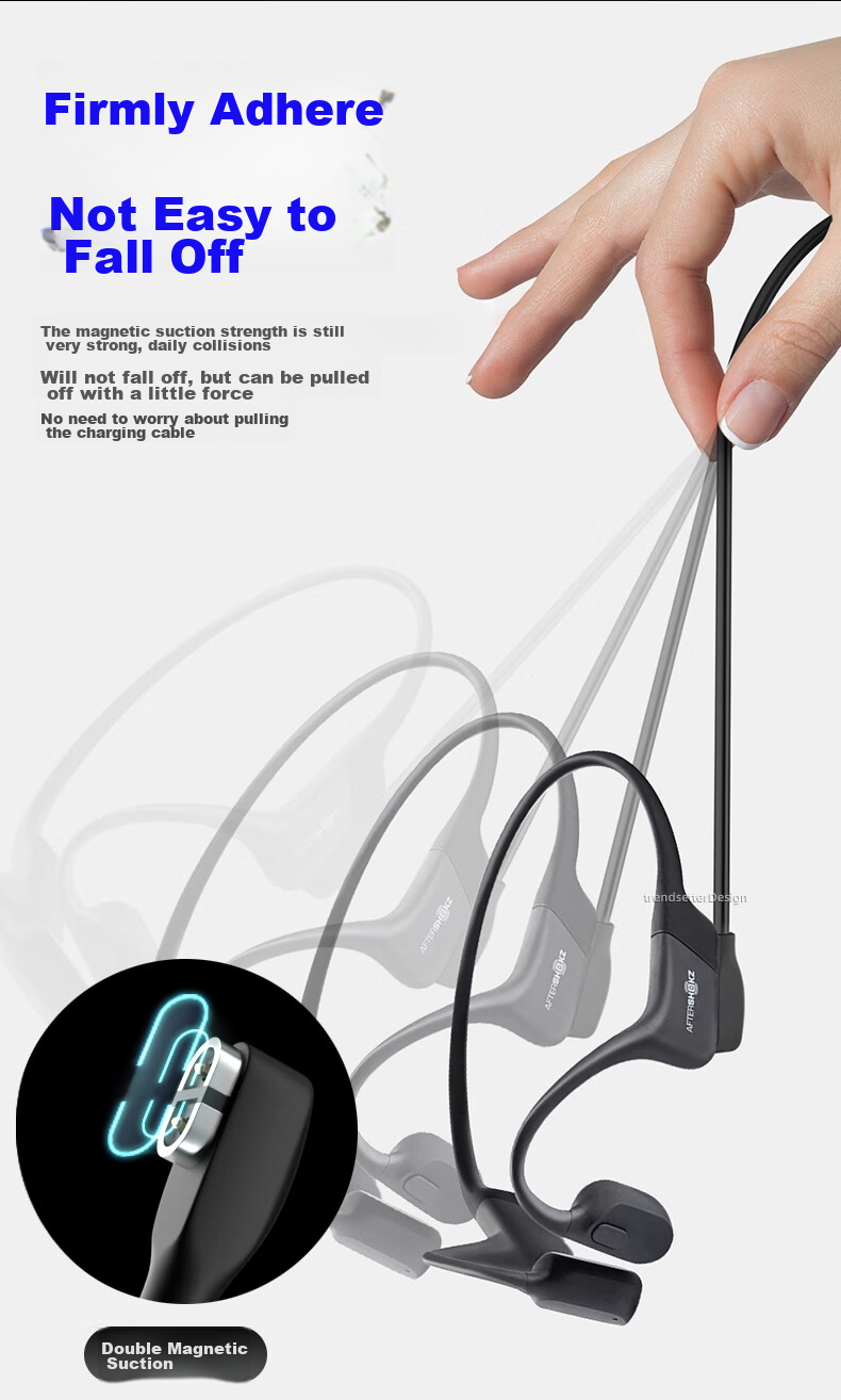 Chaofan Compatible with Shao Yin Bone Conduction Headphones Type-C Charging Cable AS800/S810/S803/AS811 Wireless Bluetooth Sports Earphones Charger Magnetic Charging Cable 5