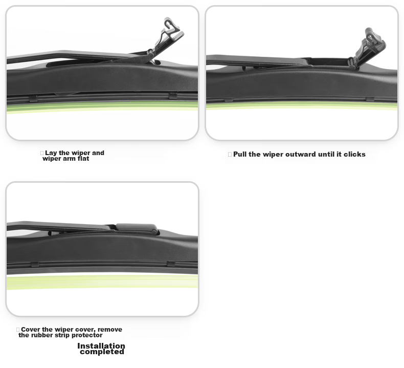 Deyun Kia K3 Windshield Wipers for 2013-2024 Models, Specialized Front Wiper Blades, Original Factory Equipment Accessories, One Pair 5