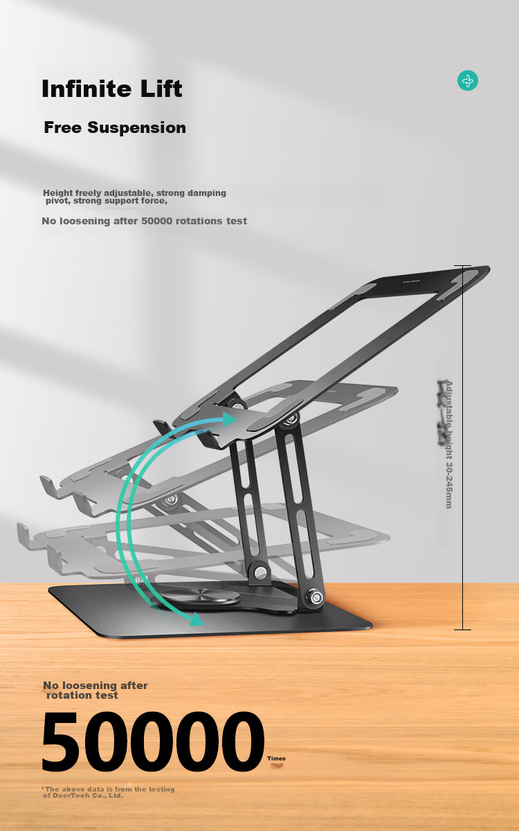 Luwei Adjustable Laptop Stand, Handheld Computer Base, Standing Desk Creative Desktop Suspended Bracket, Suitable for Mac, Lenovo, Huawei, Apple Lifting Stand 4