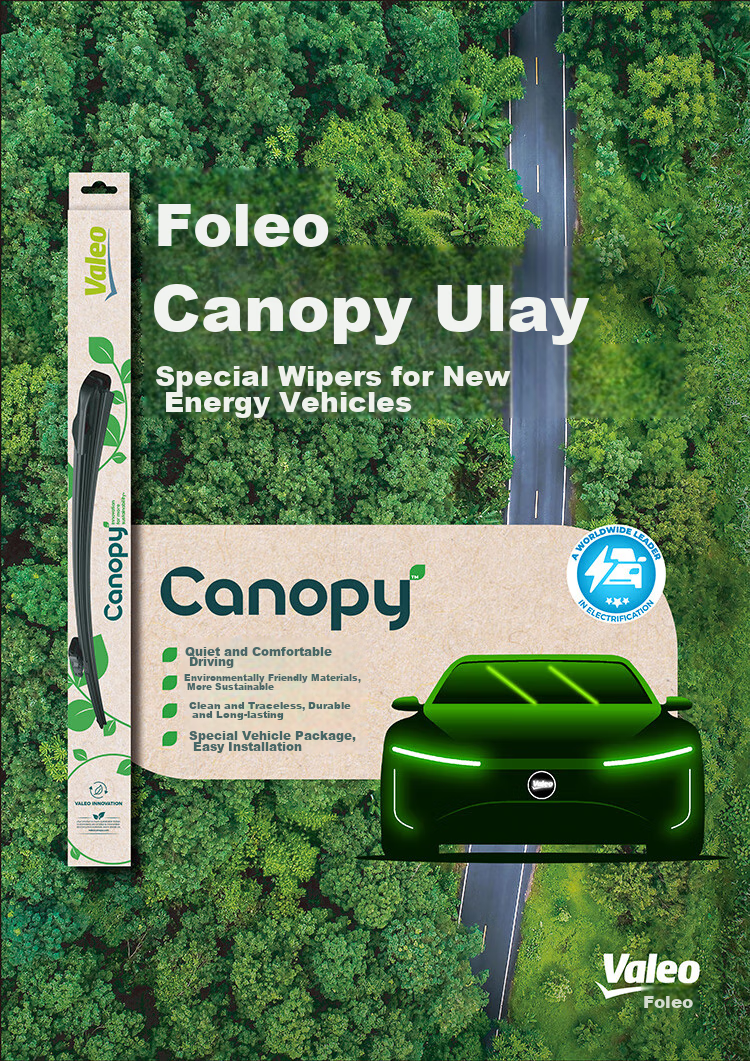 VALEO Canopy Frameless Wiper Blade for BYD Tang, Song MAX, Qin Plus, Micro Blue 6, Trumpchi E8, Toyota bZ3 1