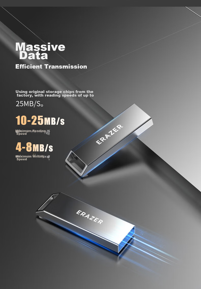 Lenovo Yinen 8GB USB 2.0 Flash Drive High-Speed Gunmetal Mini USB Car Office Metal Computer USB F100 8GB 6