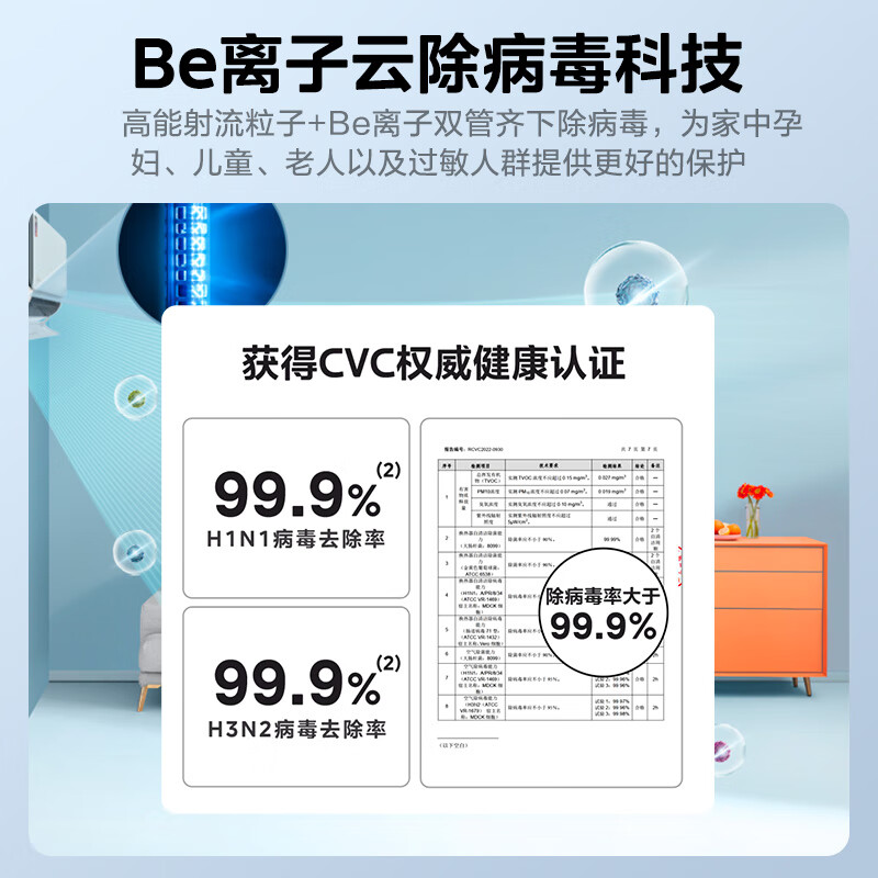 美的（Midea）美家系列 巨瀑风 空调挂机大1匹/1.5匹 新一级能效智能变频冷暖壁挂式空调 KFR-35GW/C1-1