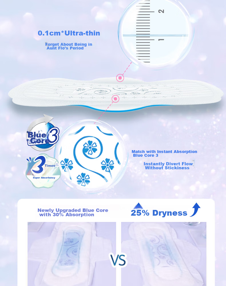 ABC KMS Light And Thin Healthy Formula Ultra-Thin Comfort Daytime Sanitary Napkins Sold by JD 240mm*18 Pieces 8