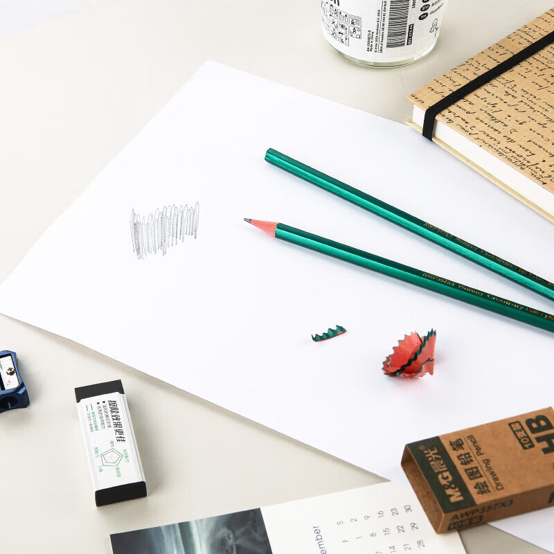 M&G HB Pencil Classic Green Hexagonal Wooden Pencil Student Writing Art Sketch Drawing Wooden Pencil AWP357X3 10pcs