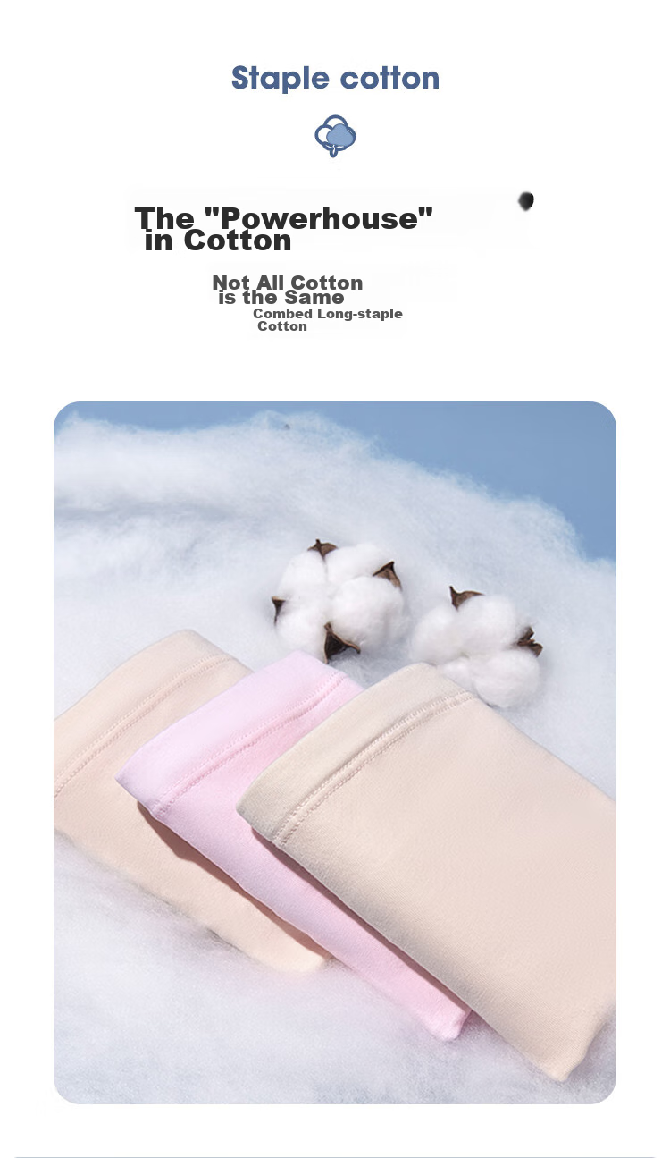 JOYNCLEON Maternity Underwear, Pure Cotton, Adjustable Belly Support, High-Waist Maternity Panties, 3-Pack, All-Season Style, Size L, Jq9001 2