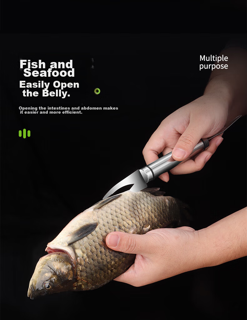 BJ 304 Stainless Steel Shrimp Deveiner Tool, Double-Ended Shrimp Deveiner Knife, Longan Pit Remover, Prawn Deveining Knife 8
