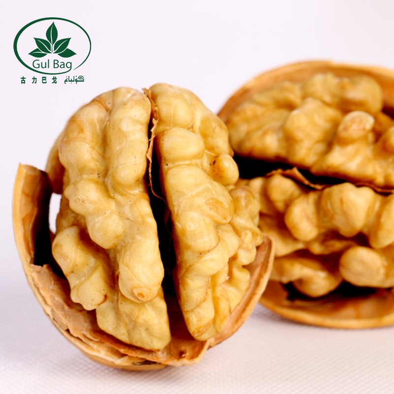 古力巴戈新疆185纸皮核桃2500g 端午礼盒坚果特产薄皮休闲零食带夹子5斤