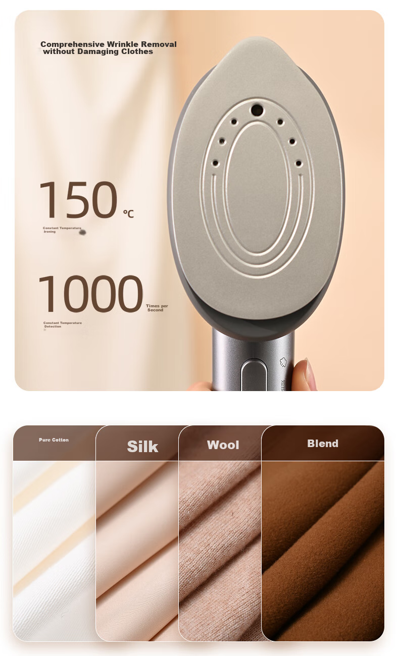 Haier Magic Mirror Handheld Garment Steamer, 30g/min Explosive Steam, 160ml Transparent Water Tank, Electric Iron for Home Use, Small Portable, Sterilizing And Mite-Removing, Specially Designed for Autumn And Winter Coats, HY-YM1208S 10