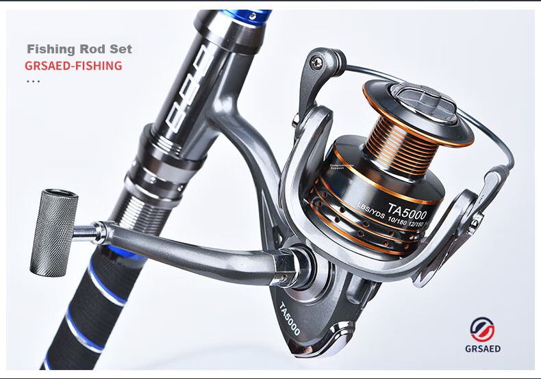 Grasaid Zhanshun 3.0-Meter Fishing Rod, Sea Rod Set, Long-Distance Casting Rod, Spinning Rod, Sea Fishing Big Fish Rod, Spinning Reel Fishing 14