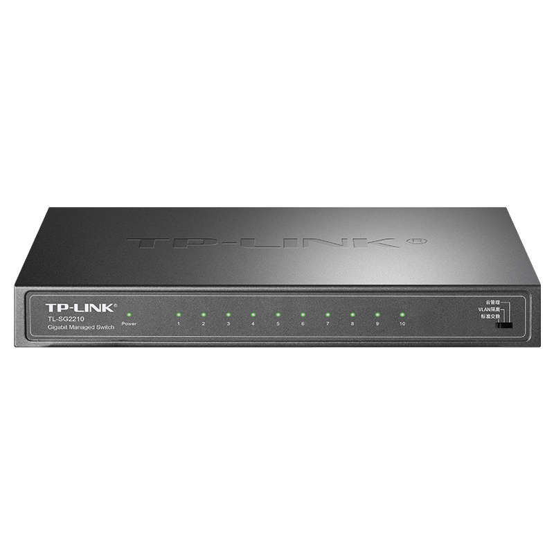 TP-LINK Cloud Switch TL-SG2210, Full Gigabit 10-Port Web-Managed, Cloud-Managed Switch (8 Gigabit Ports + 2 Gigabit SFP), Enterprise-Grade Splitter, Network Cable Splitter