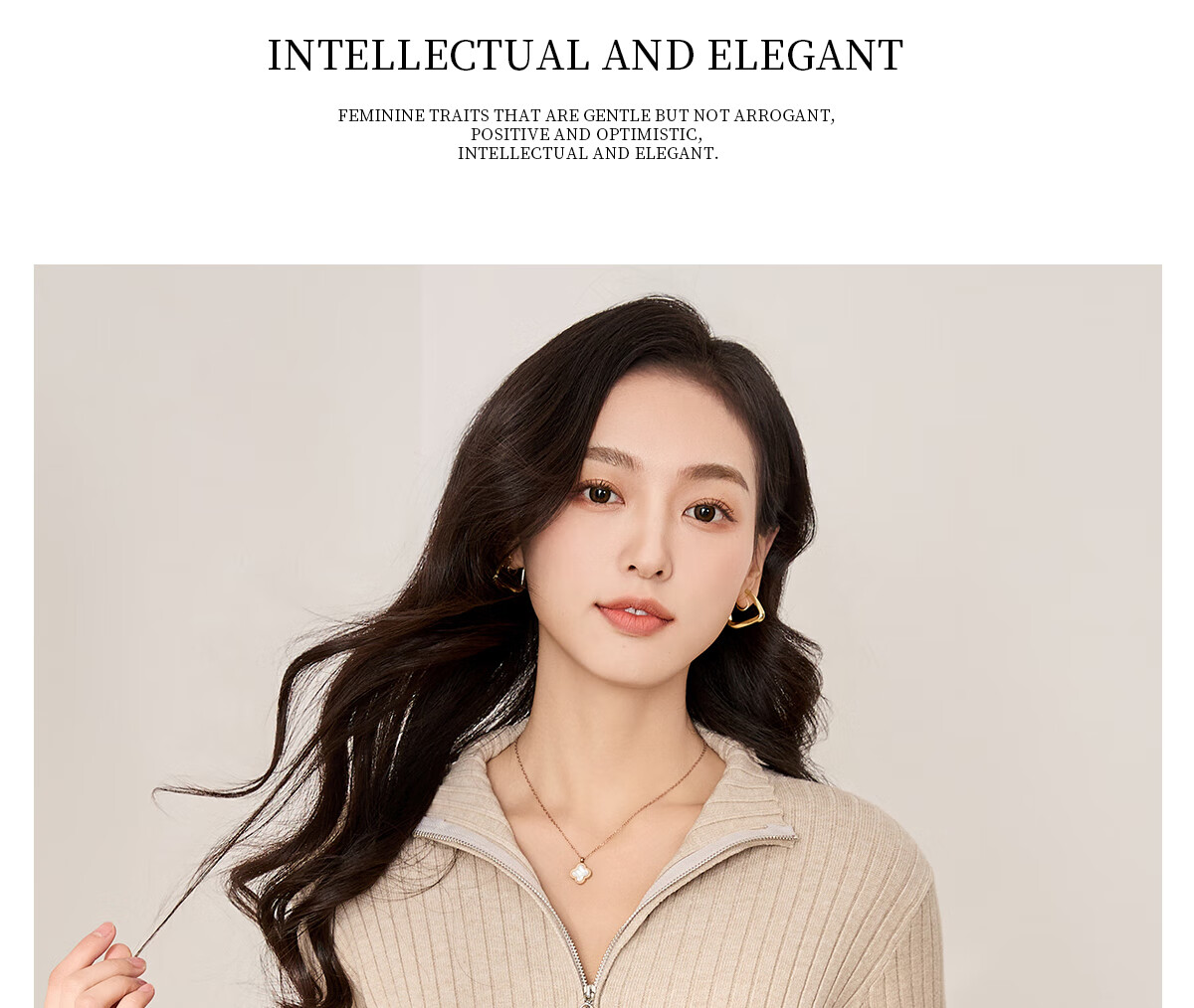 Chushen Women's V-Neck Knitted Sweater, Slimming Versatile Embellished Coat Top S61Z142 22