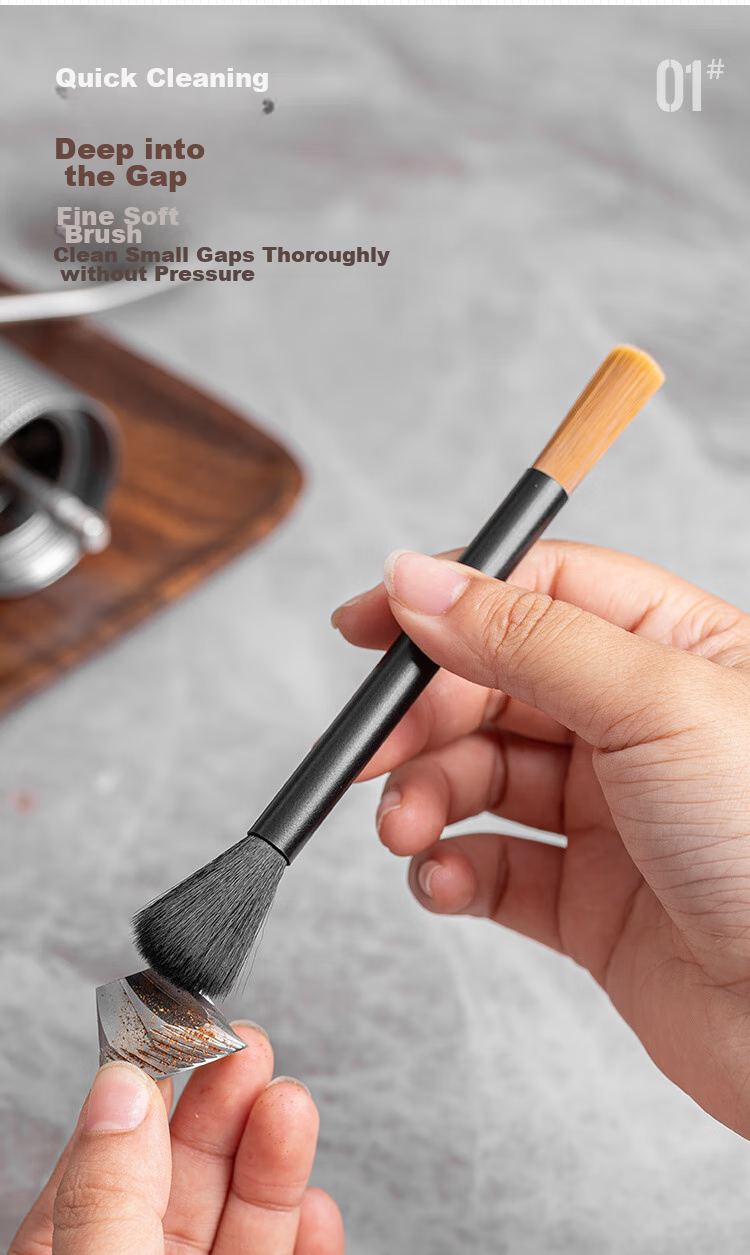 Banwushenghuo Coffee Brush, Coffee Machine Cleaning Brush, Coffee Grinder Cleaning Brush, Coffee Powder Sweeping Brush, Cleaning Brush, Washing Brush, Coffee Accessories 4