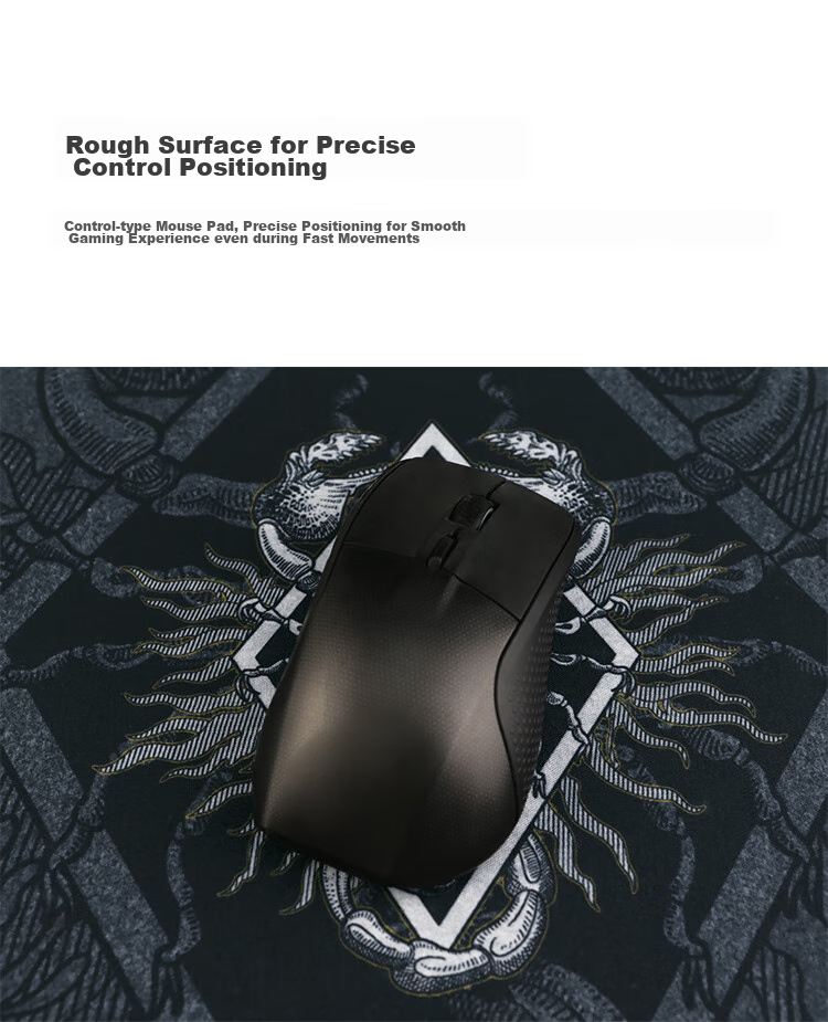 Rantopad HX-L Gaming Mouse Pad, Esports And Office Use Medium to Large Size Thickened Mouse Pad, Computer Laptop External Competition Gaming Mat, Mirror Surface 5
