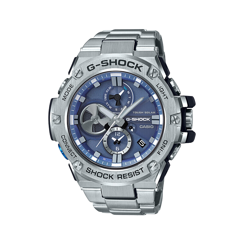 Casio Men's G-SHOCK Watch, Steel Tough Heart Electronic Sports Watch, Japanese And Korean Style, Gift for Boyfriend, GST-B100D