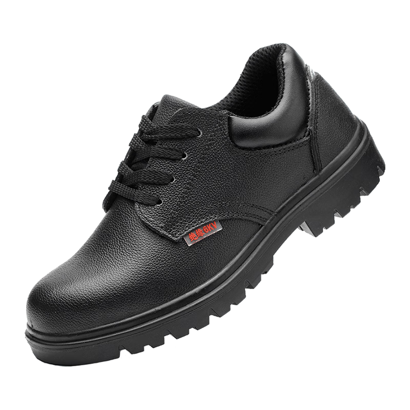 LAOGUANJIA Electrical Insulation 10KV Safety Shoes for Men, Solid Sole, Wear-Resistant, Waterproof, Oil-Proof Cowhide Work Shoes, Safety Shoes 802, Size 45