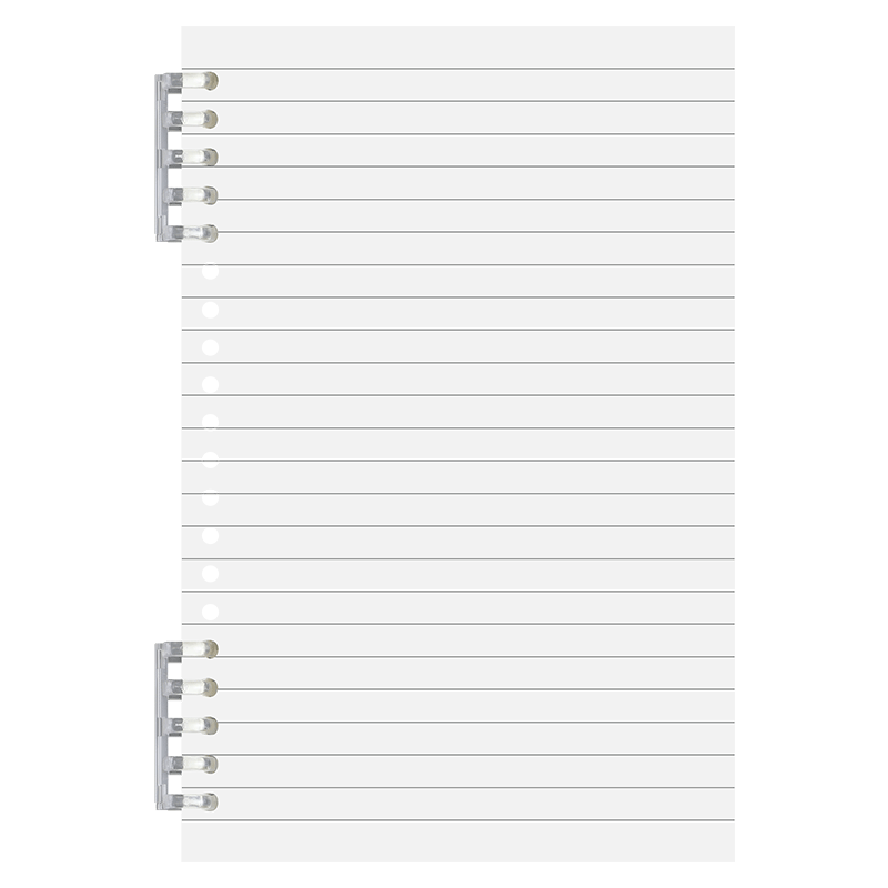 Faramon 2-Pack/B5 Grid Non-Slip Loose-Leaf Notebook with Removable Refill Spiral Binding for Middle And High School Students, College Students' Exam Preparation And Diary Notebook, White + Coffee