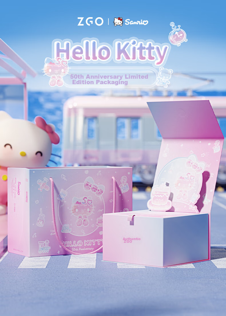 Hello Kitty [50th Anniversary Limited Edition] Watch for Female Students, Primary And Middle School Children, Birthday Gift for Girls 357 17