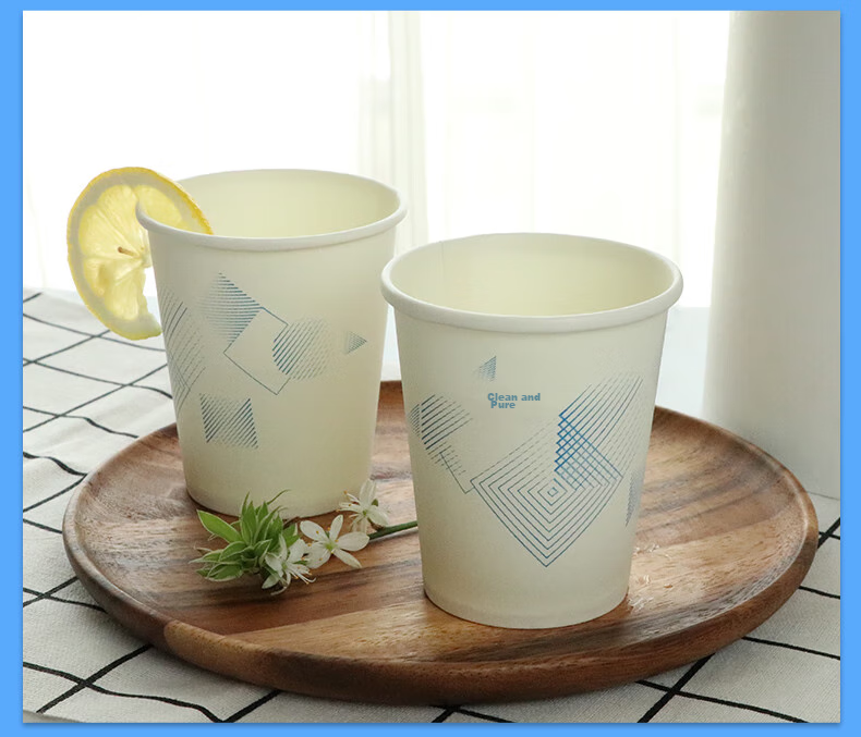 Jiecheng Disposable Paper Cups, 245ml Thickened Paper Cups, 1000 Pieces Per Box, 9 Oz Thickened 9