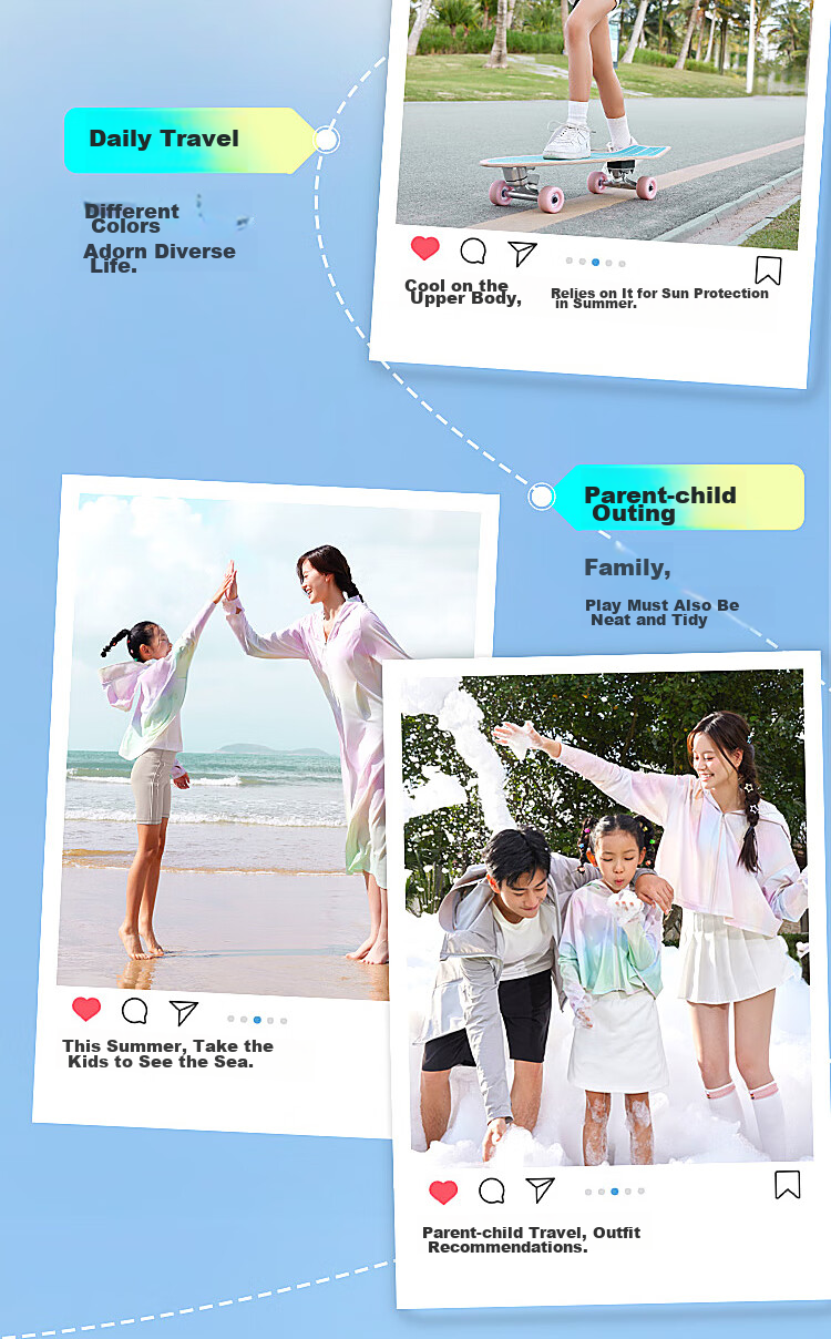 BOSIDENG National Standard Sun Protection Jacket Unisex Kids UV Protection Cooling Mint Mambo Hooded Outdoor Coat 17