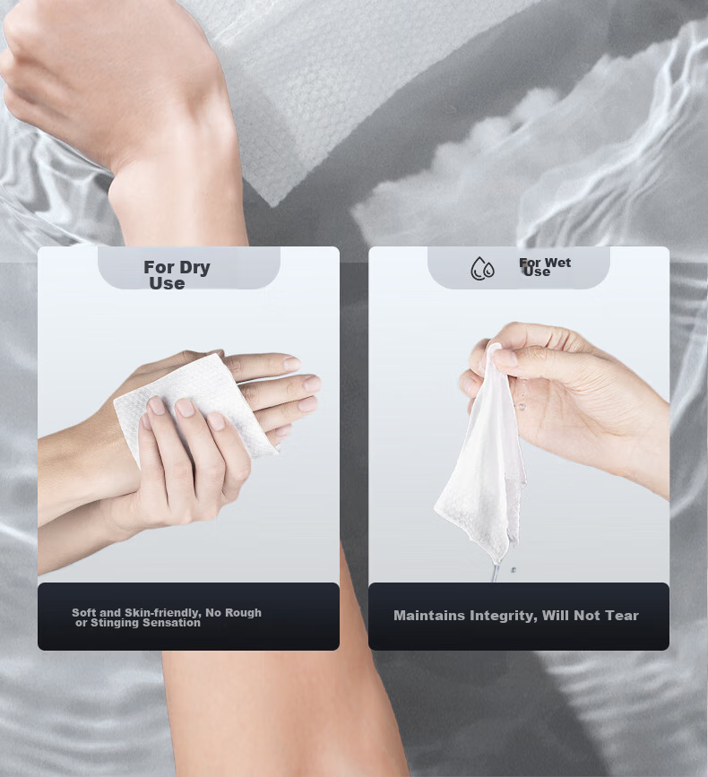 Hefengyu Disposable Face Towels, Thick Soft Facial Wipes, Pearl Texture, 6 Packs with 480 Sheets in Total 28