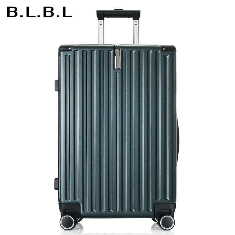 Чемодан B.L.B.L 26 дюймов, большой вместимости, с колесами-спиннерами, дорожный, с кодовым замком, темно-зеленый