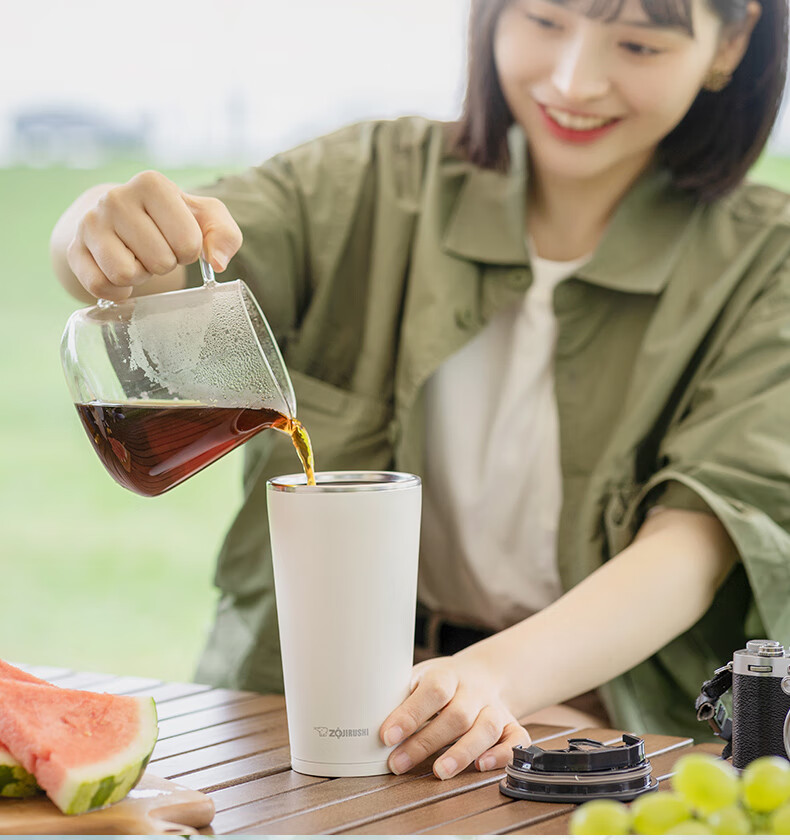 ZO JIRUSHI Stainless Steel Insulated Coffee Mug for Men and Women, Student Outdoor Thermal Water Bottle 450ml SXFSE45-AD 2