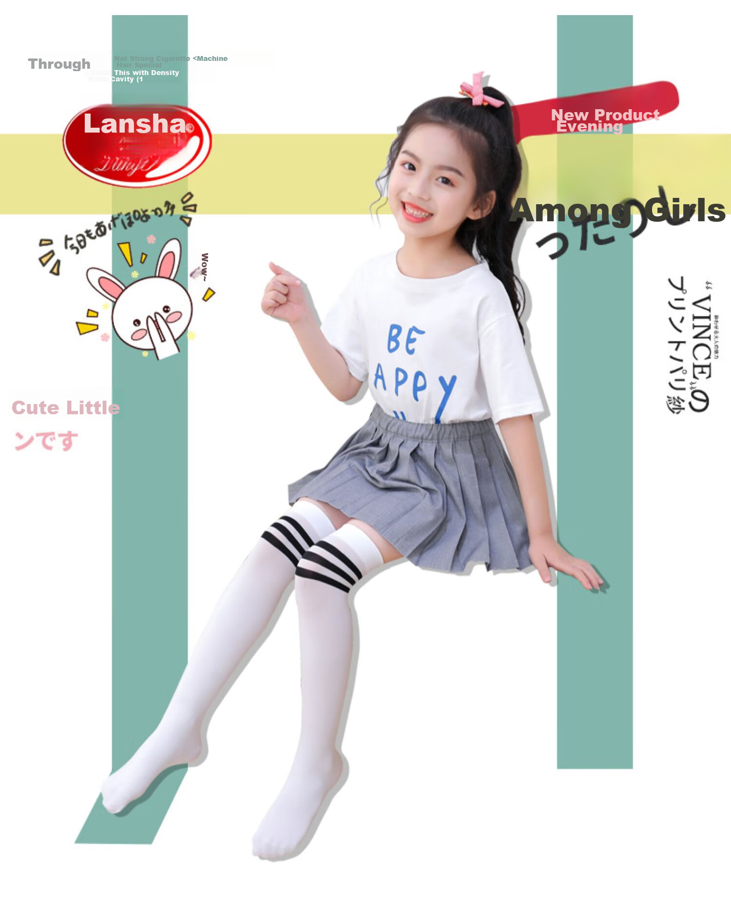 LangSha Children's Socks, Girls' Long Cotton Socks, Boys' Soccer Socks, Student Socks for All Seasons, Calf-Length Socks, 4 Pairs Per Pack 1