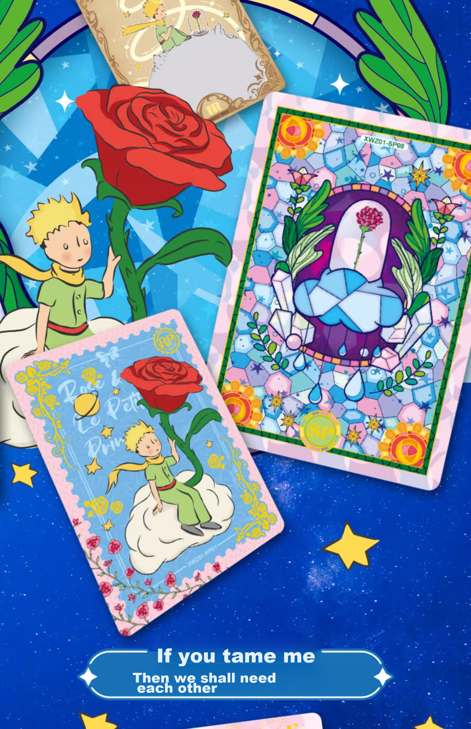 Card.Fun Official Little Prince Starry Journey Series Blind Box Cards Gift Display Collection Cards Anime Cards Official Merchandise Gushi Single Pack (4 Cards/pack) 4