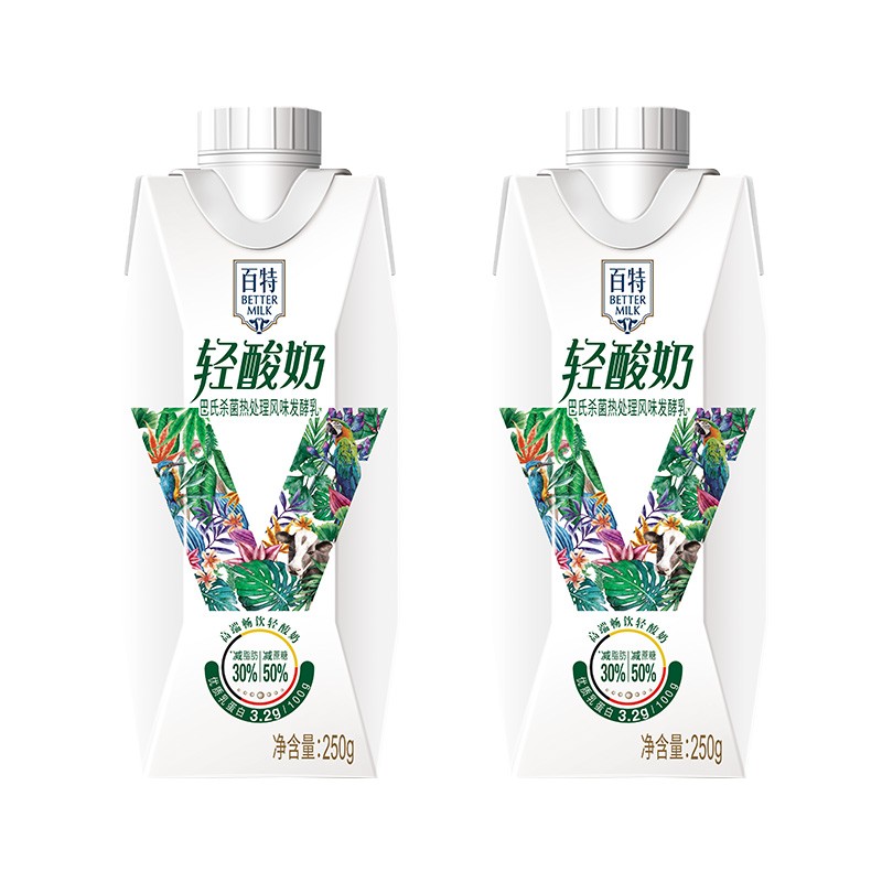 天友百特轻酸奶原味250g*10盒（礼盒装）3.2g乳蛋白 风味发酵乳