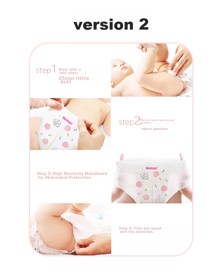 Huggies Platinum Series Little Peach Pants Pull-Ups, L Size, 76 Pieces (9-14kg), Large Diapers [Heat Dissipation And Reputation King] 8