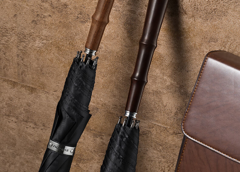 ZUODU Long-Handle Umbrella Straight Pole Rain Umbrella for Men, Enlarged Thickened Durable Windproof Business Straight Handle Umbrella Camping Double-Person Extra-Large High-End 2