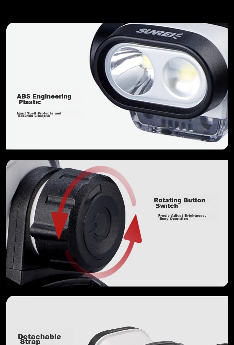 Shanlishi Muye 3 High-Intensity Stepless Dimmable Headlamp, Head-Mounted, Ultra-Bright, Off-Road, Outdoor Camping Headlight 18