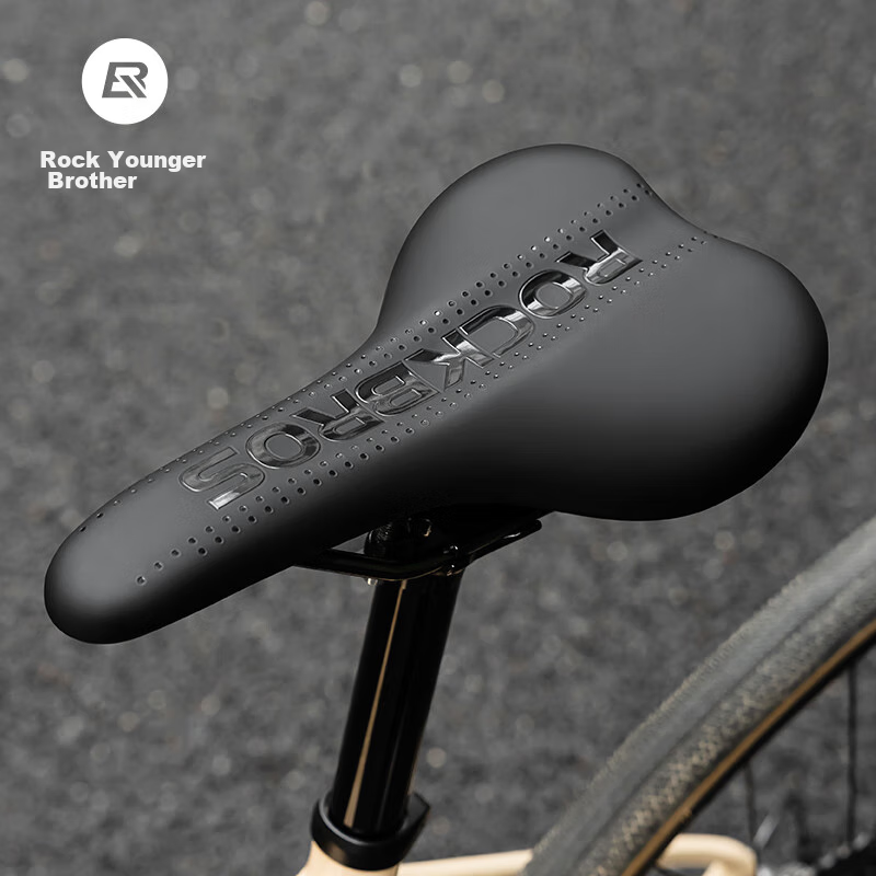 ROCKBROS Bicycle Seat Cushion Comfortable Saddle for Road And Mountain Bikes with Shock Absorption And Thickened Pad Cycling Accessory Black