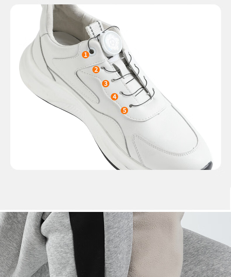 FOOTOPPO Rotary Buckle Shoe Laces, Lazy Buckle, Rotating Fastener, Sports No-Tie Shoe Buckle, Rotating Button for Me 25