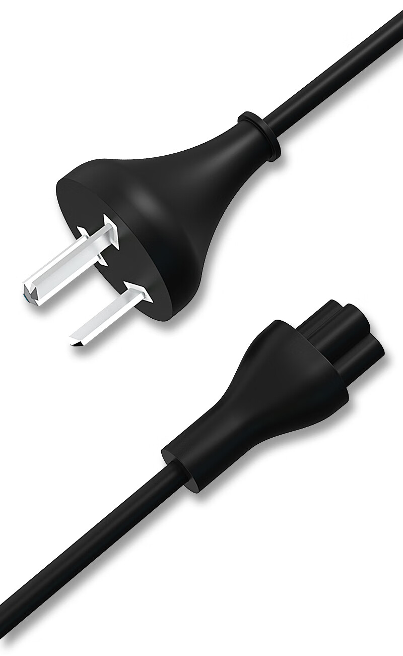 Elei laptop power cord, three-prong plug computer adapter charger cable, universal for ASUS, HP, Dell, Samsung, Acer laptops, 1.8 meters, 0.75 square mm 10