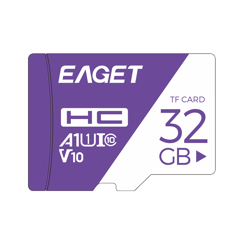 EAGET 32GB TF (MicroSD) Memory Card, A1 V10 C10 Dash Cam & Security Monitoring Memory Card, High-Speed And Durable