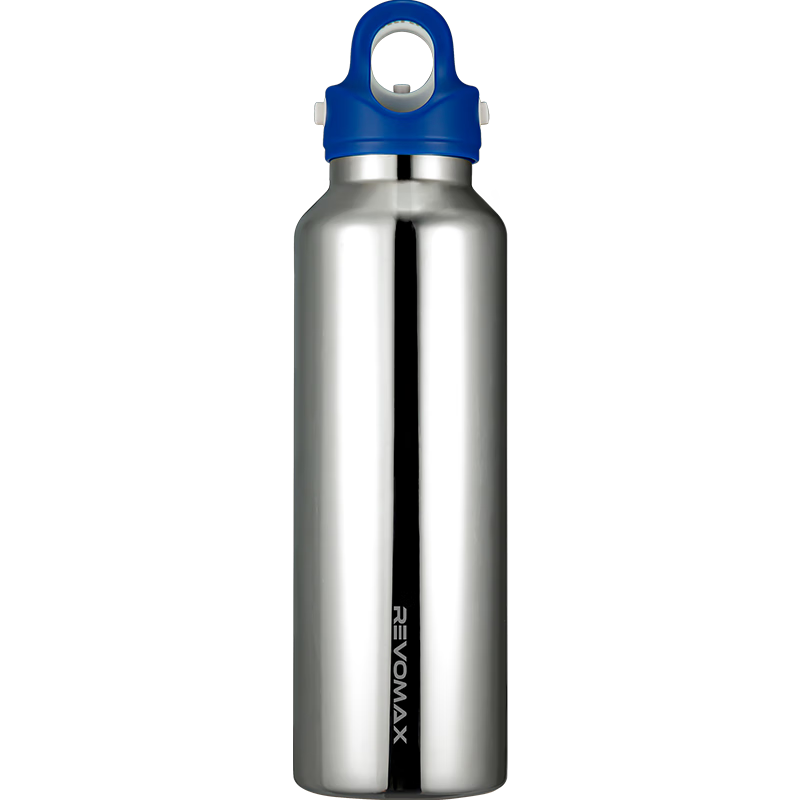 REVOMAX Insulated Mug, 316 Stainless Steel, Large Capacity Water Bottle for Men, Outdoor Sports Thermos Cup, 950ml - Starlight Silver