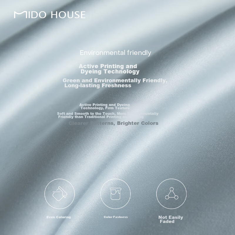 Комплект постельного белья MIDO HOUSE Mingdu, 100% хлопок, Класс А, Бежевый, 220x240 см