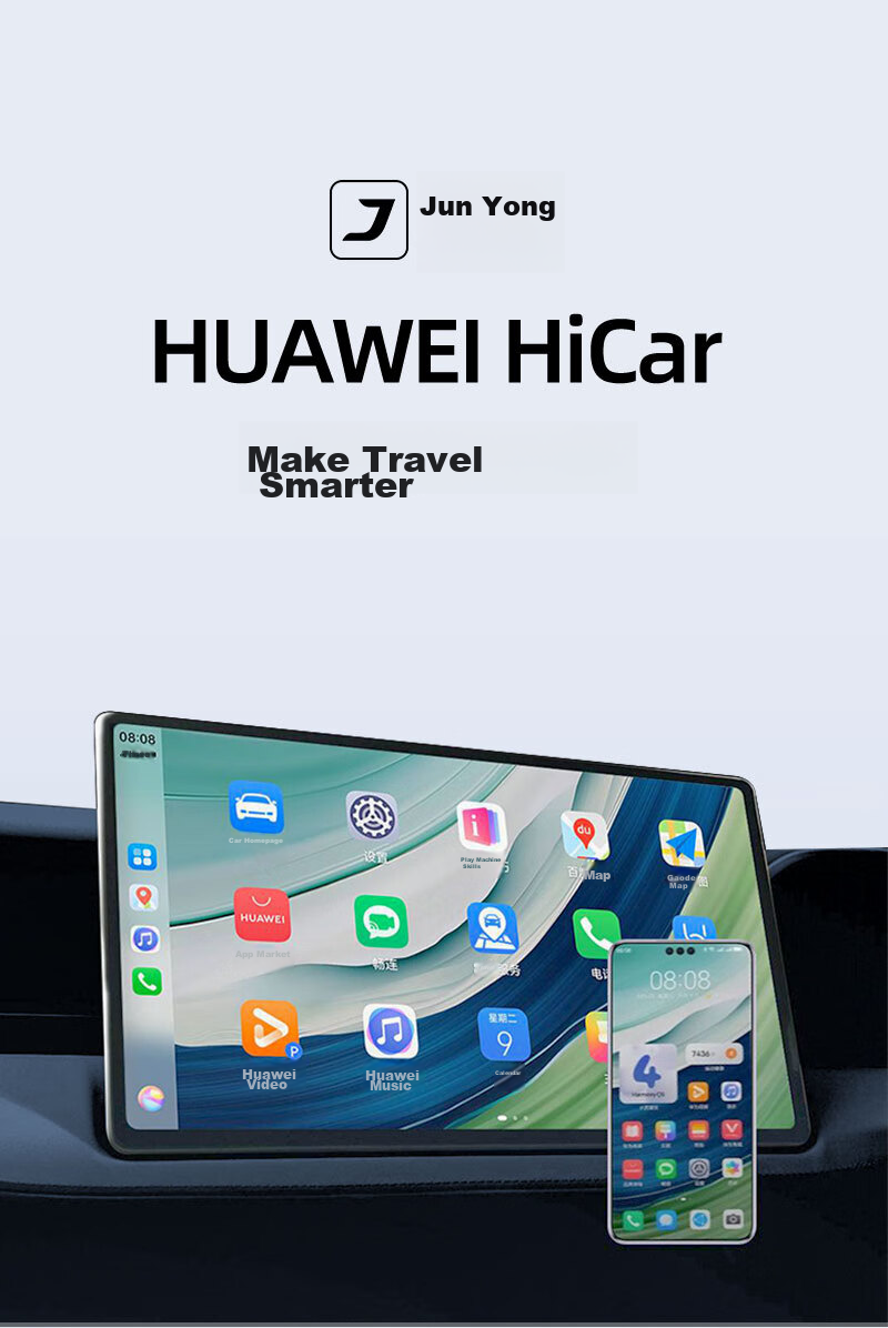 JunYong Compatible Huawei HiCar Support Mercedes Volkswagen Honda Audi CarPlay In-Car Connectivity Box MC3 Pro 2