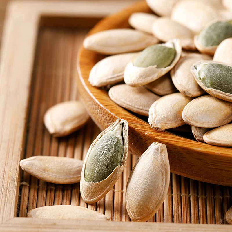 鲜记 罐装南瓜子500g 盐焗味南瓜籽 坚果炒货 休闲零食 办公室小吃