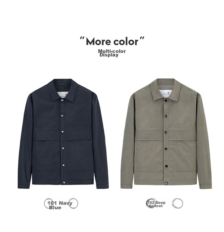 DANCING WOLVES [Windproof And Easy-Care] Comfortable Commuter Executive Jacket for Men, Autumn And Winter Casual Workwear Lapel Versatile Coat 8