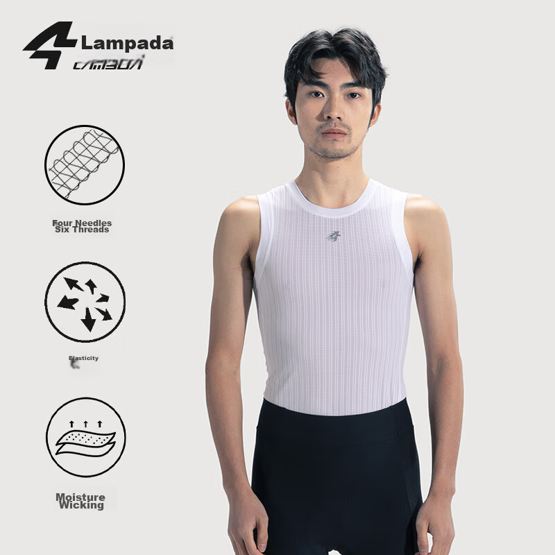 LAMEDA Cycling Jersey, Cool-Feeling Quick-Dry Sweat-Wicking Undershirt, Road Bike Sports Comfortable Base Layer for Men, 2XL