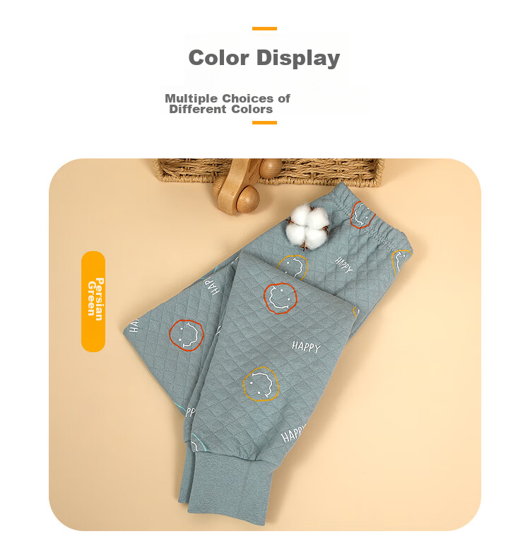 Hodohome Children's Thermal Pants, Boys' Three-Layer Padded Thickened Autumn Pants, for Older Children, Air Layer Cotton Single Pants, 273 140 18