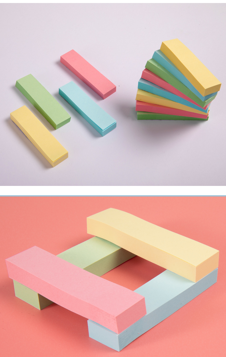 NVV 200 Sheets 5-Color Fluorescent Film Index Labels, Colorful Sticky Notes, Bookmarks, Memo Pads, Classification Markers, Page Dividers, Memo Pads BL-03 Pull-Out Box Packaging 13